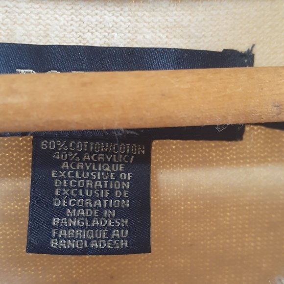 Men's XL Beige U.S. Polo Assn V Neck Long Sleeve Sweater - Picture 5 of 11